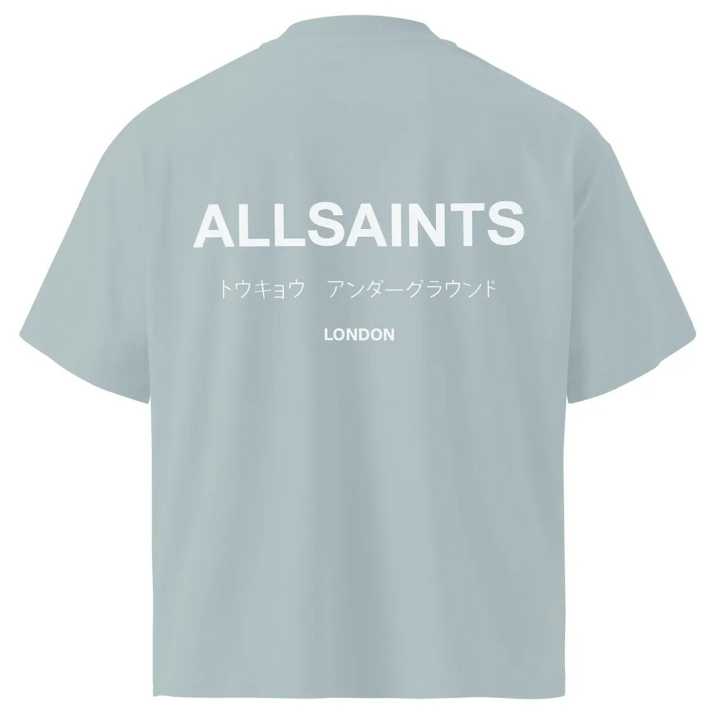 ALLSAINTS UNDERGROUND T-SHIRT “STEEL BLUE”