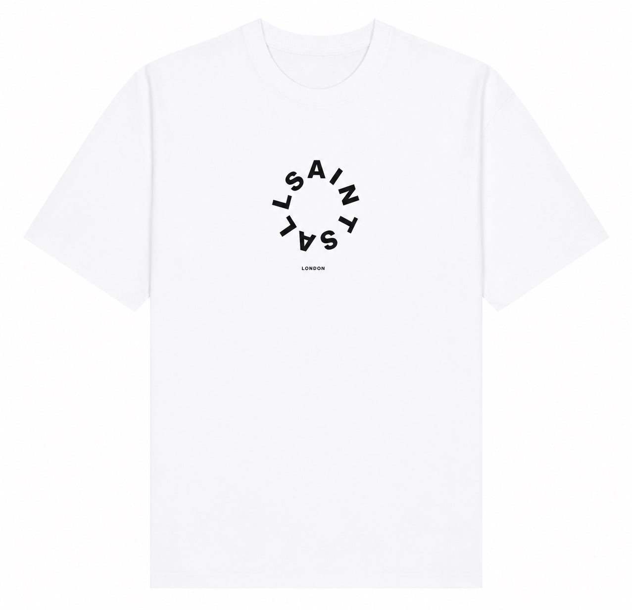 ALLSAINTS TIERRA CREW NECK LOGO WHITE