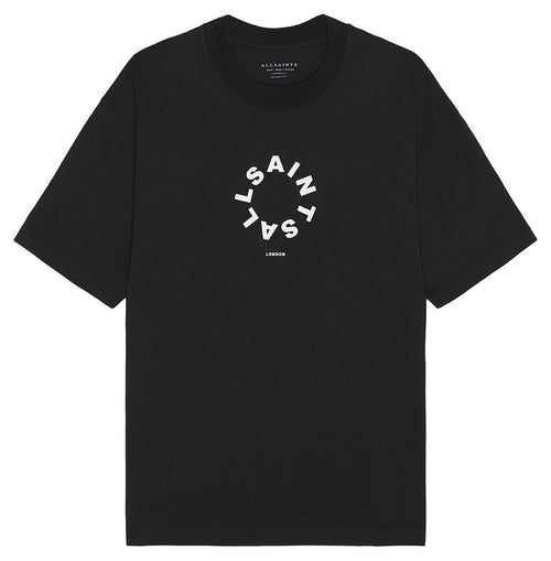 ALLSAINTS TIERRA CREW NECK LOGO BLACK