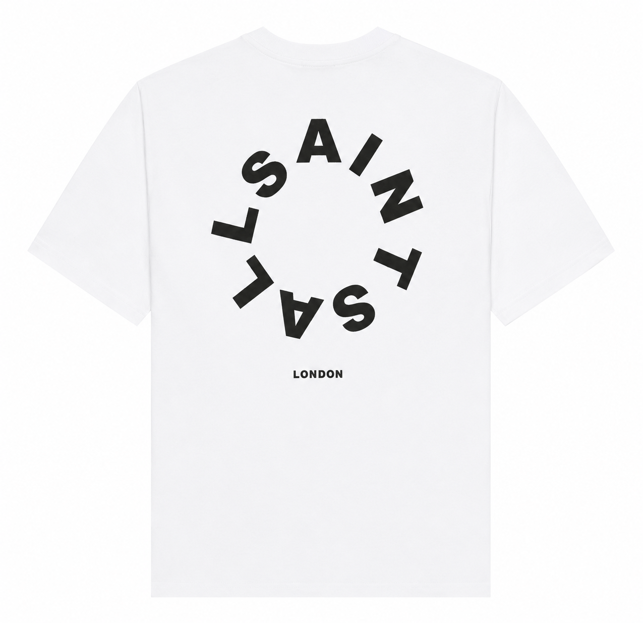 ALLSAINTS TIERRA CREW NECK LOGO WHITE